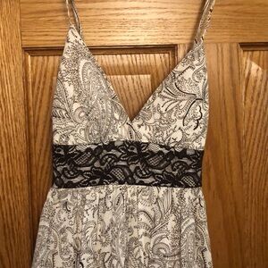 Cute cream and brown summer dress